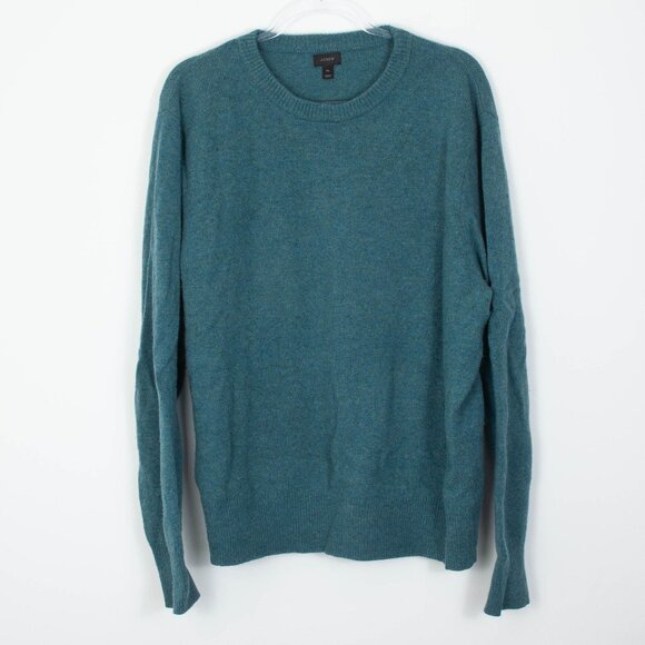 J. Crew Other - J. Crew Mens Crewneck Supersoft Lambs Wool Sweater Green Size XL Classic Preppy